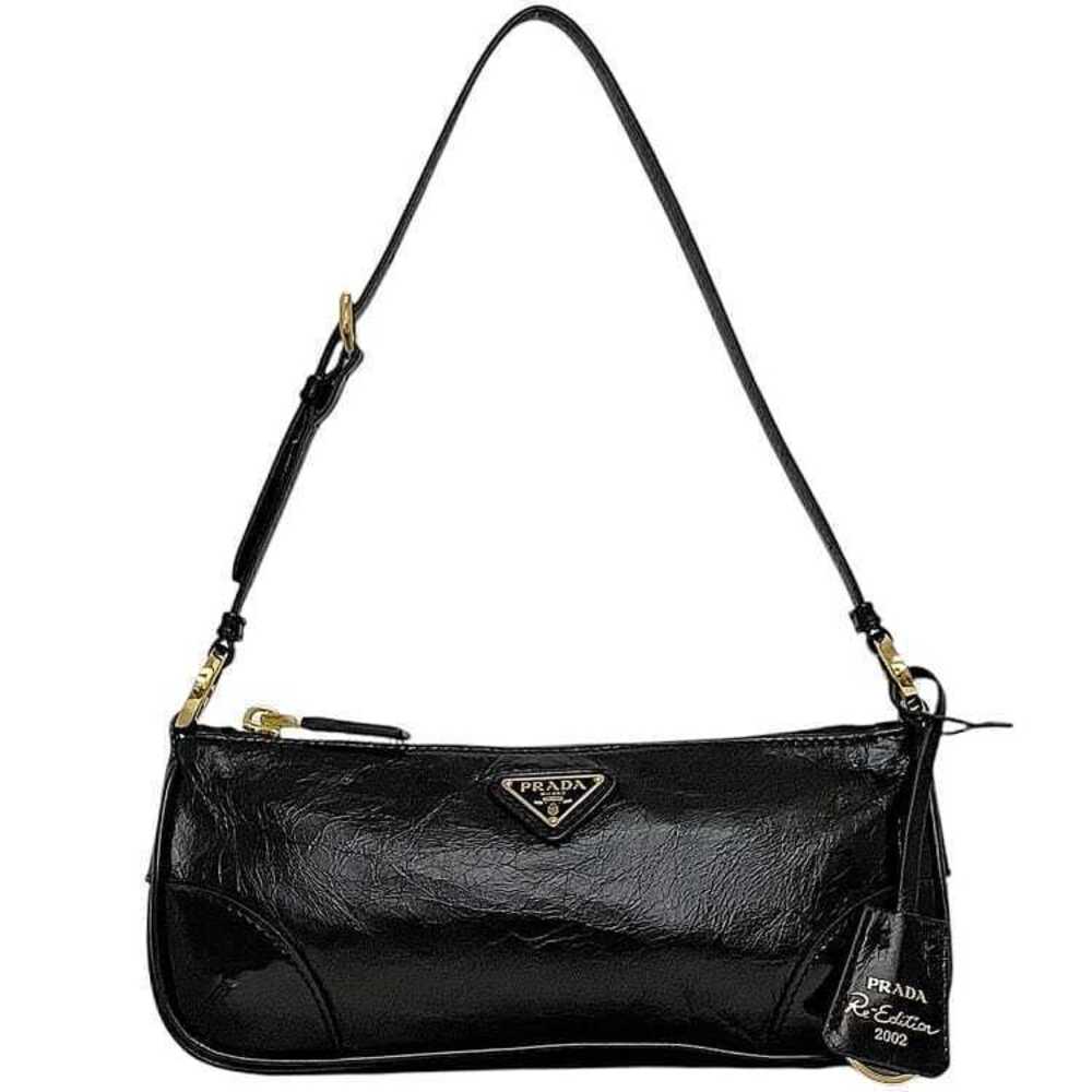 Prada Vitello Daino Leather Hobo Shoulder Bag Black
